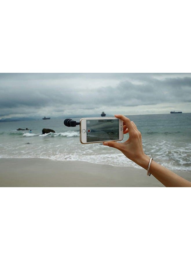 Saramonic SmartMic Mini Condenser Flexible Microphone for Smartphones,Vlogging Microphone for iPhone and YouTube Video, Mic for iOS Apple iPhone 7 7s 8 X 11 6 6s iPad and Android Phone - Image 2